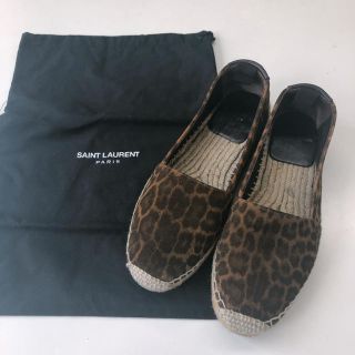 サンローラン(Saint Laurent)のサンローラン  ヒョウ柄 エスパ(スリッポン/モカシン)