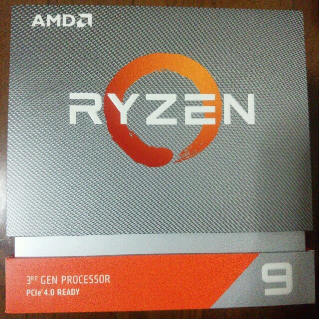 新品 AMD Ryzen 9 3900X 未開封 保証書付 スマホ/家電/カメラのPC/タブレット(PCパーツ)の商品写真