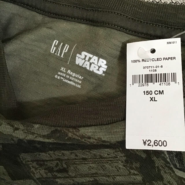 GAP Kids(ギャップキッズ)の新品★150 ギャップキッズ×スターウォーズ★半袖Tシャツ コットン100% キッズ/ベビー/マタニティのキッズ服男の子用(90cm~)(Tシャツ/カットソー)の商品写真