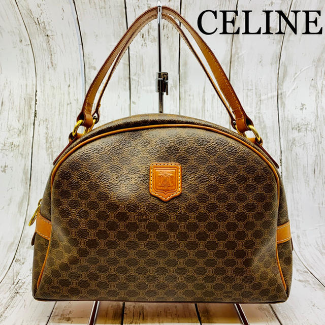 美品 VINTAGE CELINE セリーヌ レザー ハンドバッグレディース