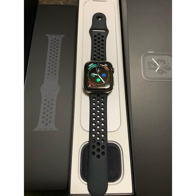 予約済みApple Watch 4 44mm Space Gray Nikiメンズ