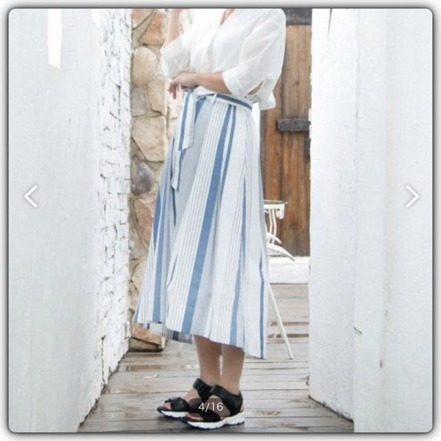 OZOC(オゾック)のきなこ様　オゾック ハイウエスト リボン スカート  新品 レディースのスカート(ひざ丈スカート)の商品写真