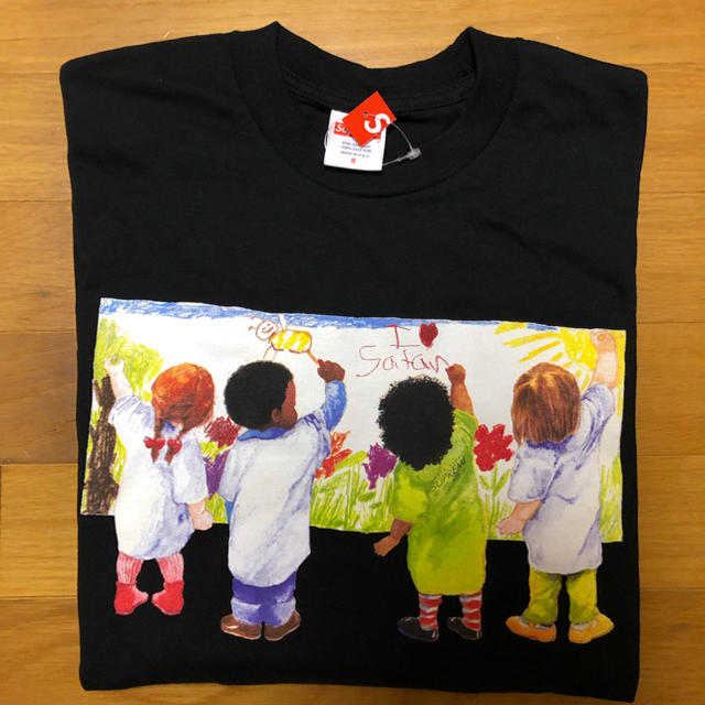 supreme kids tee black S キッズ 黒