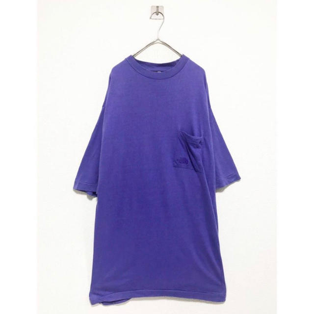 vintage ヴィンテージ ノースフェイス 紫 パープル ポケティー tシャツ