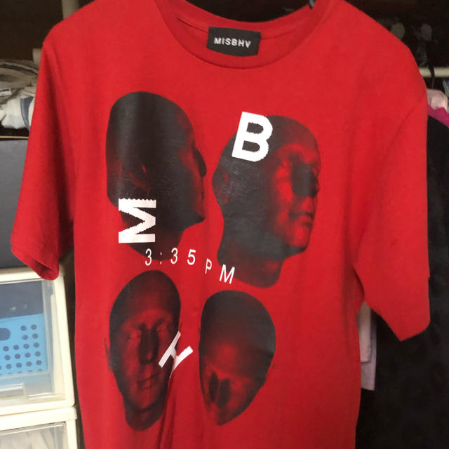 Supreme(シュプリーム)のMISBHV HEADZ T-SHIR RED Ｍサイズ メンズのトップス(Tシャツ/カットソー(半袖/袖なし))の商品写真