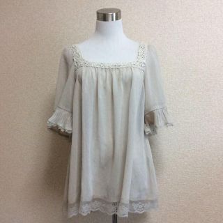 アクシーズファム(axes femme)のaxes femmeシフォンカットソー(カットソー(半袖/袖なし))