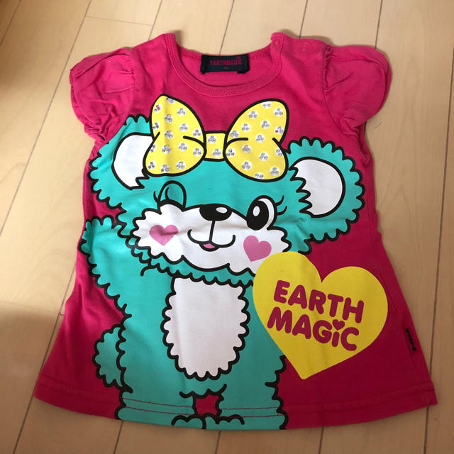 EARTHMAGIC(アースマジック)のアースマジック   Tシャツ キッズ/ベビー/マタニティのキッズ服女の子用(90cm~)(Tシャツ/カットソー)の商品写真