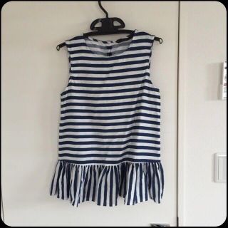 ザラ(ZARA)のZARA ボーダートップス(カットソー(半袖/袖なし))