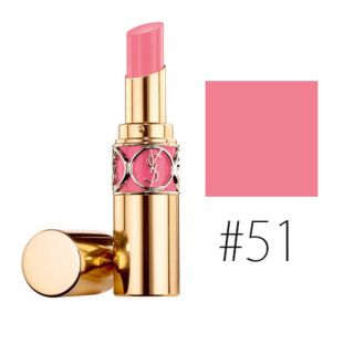 イヴサンローランボーテ(Yves Saint Laurent Beaute)のうる艶マカロンピンク♡ルージュヴォリュプテシャイン51(口紅)