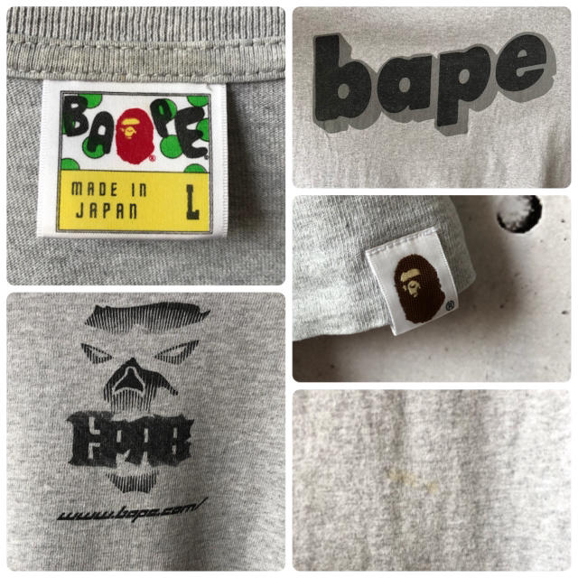 【激レア】 A BATHING APE エイプ デカロゴ ビッグサイズ Tシャツ 3