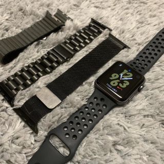 アップルウォッチ(Apple Watch)のApple Watch Nike+ 42mm スペースグレイアルミニウムケース(腕時計(デジタル))