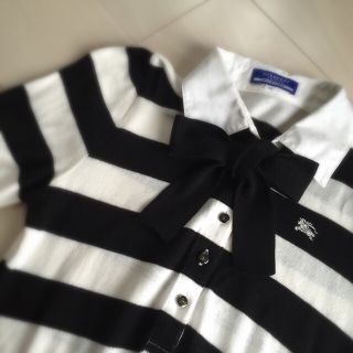 バーバリー(BURBERRY)のポロシャツ ボーダー(Tシャツ(半袖/袖なし))