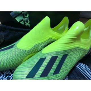 Adidas アディダス サッカースパイク エックス18 紐なしの通販 By る S Shop アディダスならラクマ