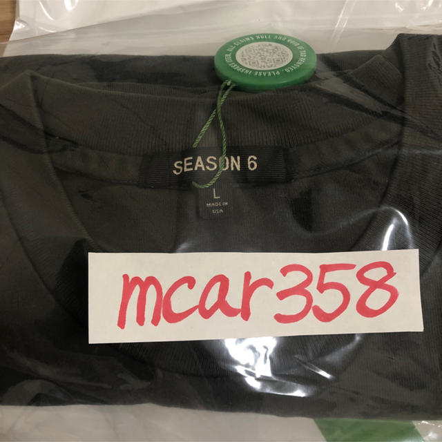 Yeezy Season 6 Classic Tee Core L 新品 ①