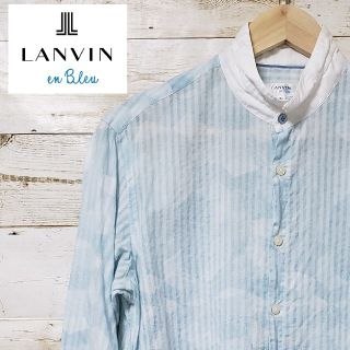 ランバンオンブルー(LANVIN en Bleu)のLANVIN en bleu スタンドカラー 七分袖シャツ(シャツ/ブラウス(長袖/七分))