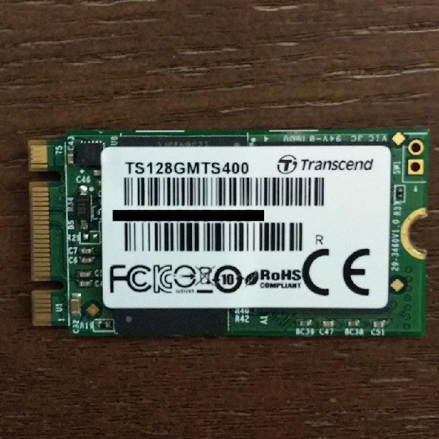 Transcend(トランセンド)のTranscend 128GB M.2 SSD スマホ/家電/カメラのPC/タブレット(PCパーツ)の商品写真