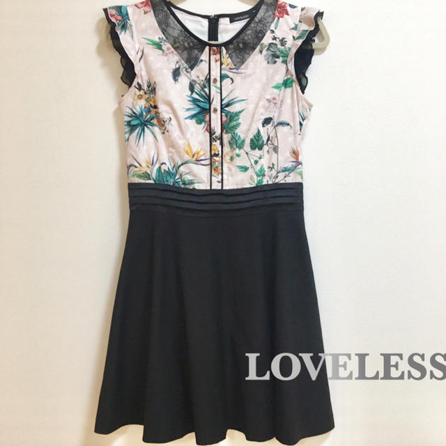 1度のみの極美品☆LOVELESS ボタニカル柄ワンピース