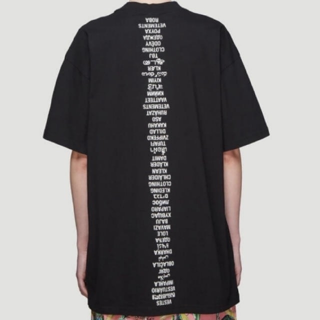 19SS☆VETEMENTS☆Translated Tシャツヴェトモン登坂岩田