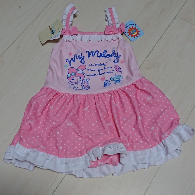 サンリオ(サンリオ)の100 サンリオオリジナル マイメロ キッズ/ベビー/マタニティのキッズ服女の子用(90cm~)(水着)の商品写真