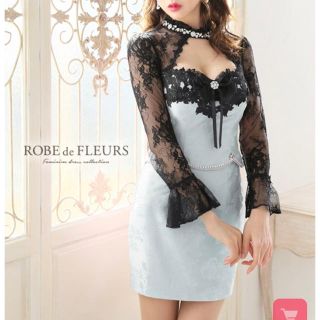 ローブ(ROBE)のROBEde FLEURS ローブドフルール(ミニドレス)