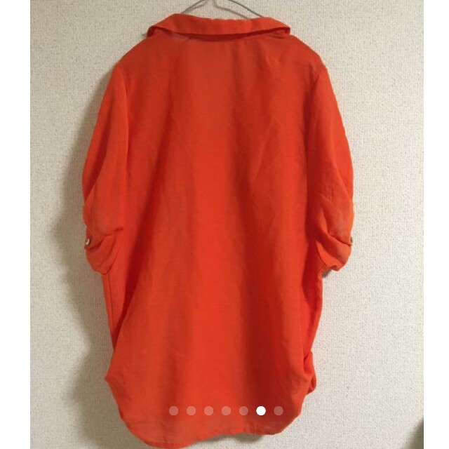 JEANASIS(ジーナシス)のJEANASIS オレンジシャツ カットソー レディースのトップス(カットソー(半袖/袖なし))の商品写真