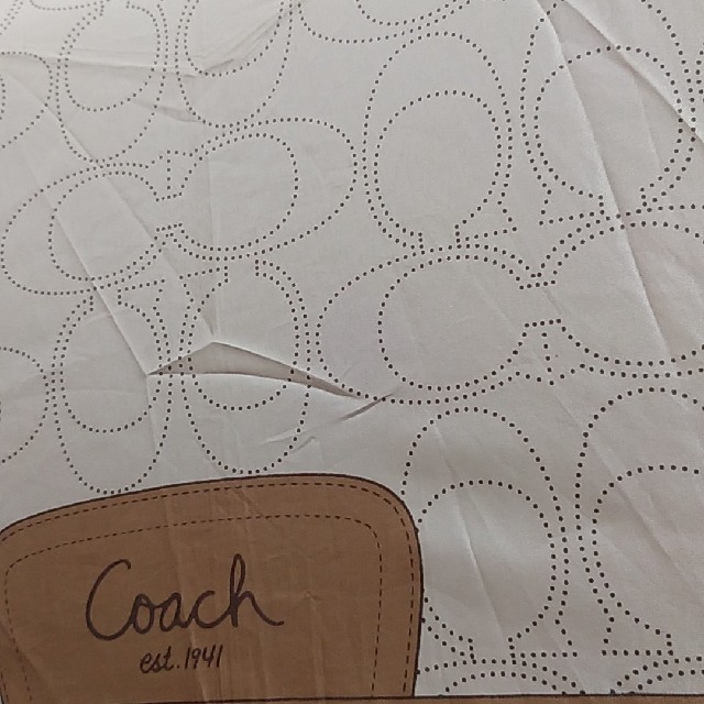 COACH(コーチ)の値下コーチのワンプッシュで開く折りたたみ式携帯傘手元に傷がありますのでお安く提供 レディースのファッション小物(傘)の商品写真