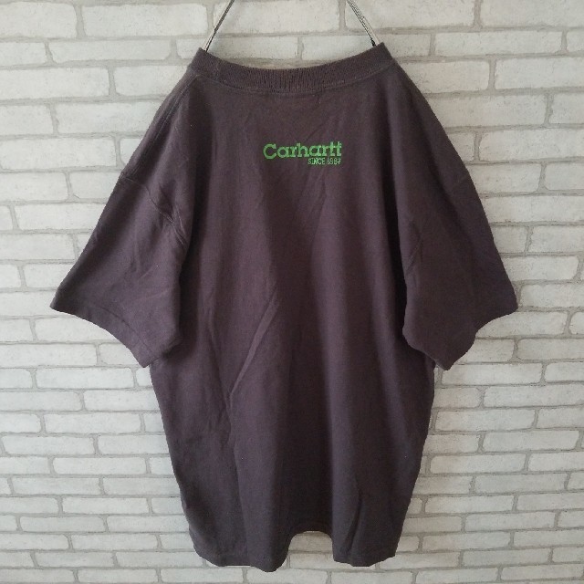 carhartt(カーハート)の希少 Carhartt ビックロゴ tシャツ 星条旗 一点物 メンズのトップス(Tシャツ/カットソー(半袖/袖なし))の商品写真