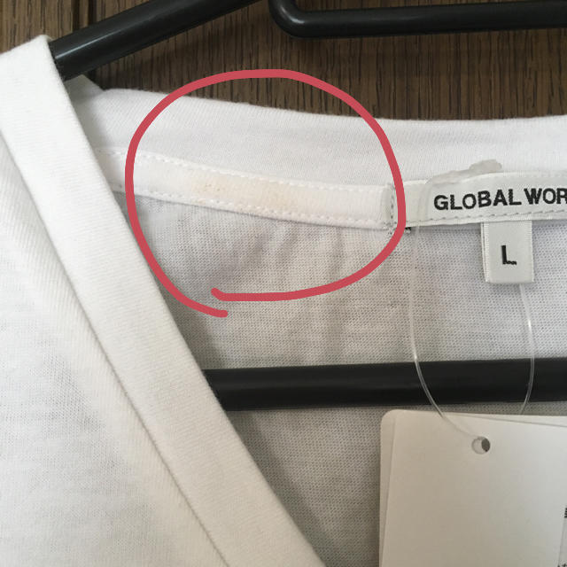 GLOBAL WORK(グローバルワーク)の【GLOBAL WORK】オーガニックコットン Vネック Tシャツ2枚セット レディースのトップス(Tシャツ(半袖/袖なし))の商品写真