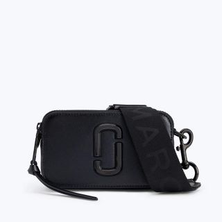 マークジェイコブス(MARC JACOBS)の新品MARCJACOBSマークジェイコブス本革スナップショットバッグブラック(ショルダーバッグ)