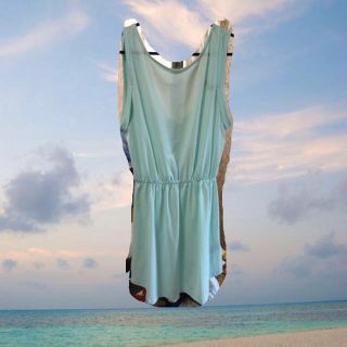 エイチアンドエム(H&M)のH&M ミントグリーン？可愛いワンピ♡(ひざ丈ワンピース)