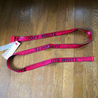 オフホワイト(OFF-WHITE)のoff-white INDUSTRIAL BELT RED(ベルト)