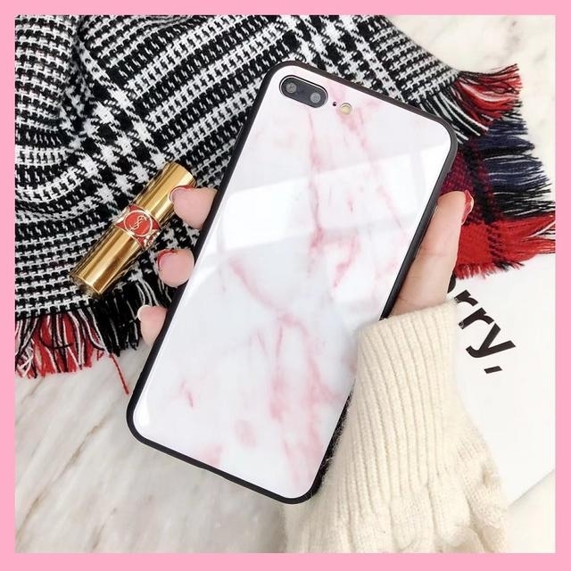 人気沸騰☆彡大理石柄 iPhoneケース iPhone7・8用 ホワイト スマホ/家電/カメラのスマホアクセサリー(iPhoneケース)の商品写真