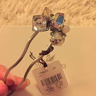 スワロフスキー(SWAROVSKI)のスワロフスキー天然石髪飾り(バレッタ/ヘアクリップ)