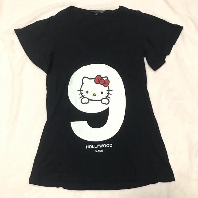 HOLLYWOOD MADE(ハリウッドメイド)のHollywood made♡Hello kittyTシャツ レディースのトップス(Tシャツ(半袖/袖なし))の商品写真