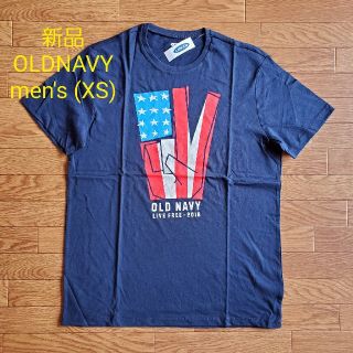 オールドネイビー(Old Navy)の最終価格★新品 men's (XS) フラッグTシャツ OLDNAVY IYB(Tシャツ/カットソー(半袖/袖なし))