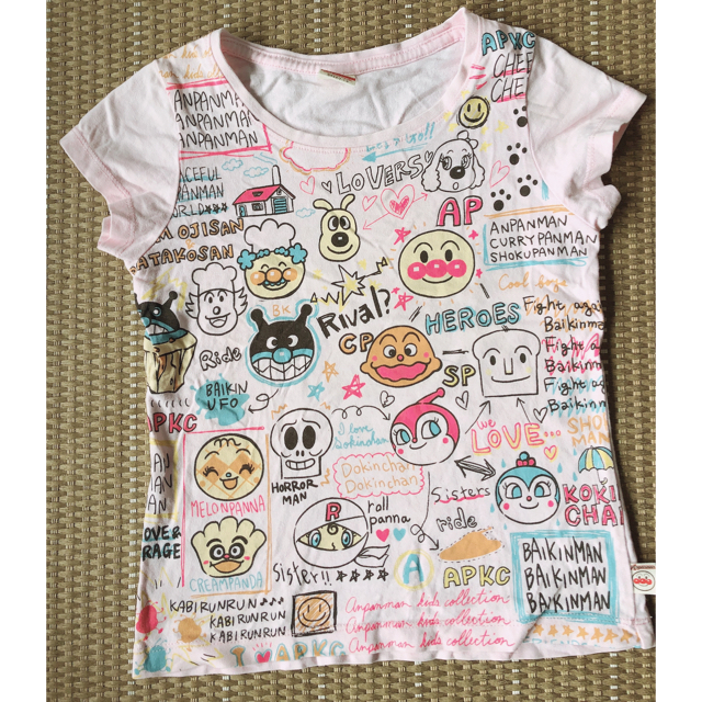 アンパンマン(アンパンマン)のアンパンマン Tシャツ 120㎝ キッズ/ベビー/マタニティのキッズ服女の子用(90cm~)(Tシャツ/カットソー)の商品写真