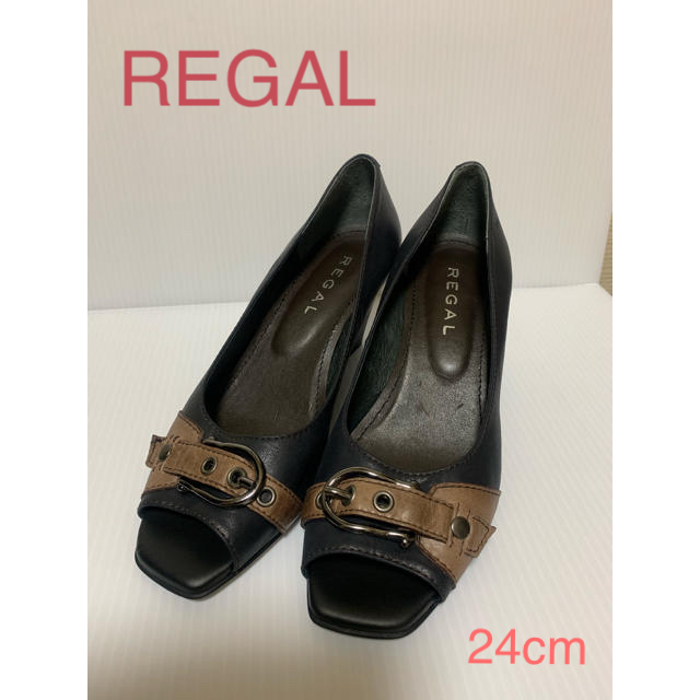 REGAL(リーガル)のREGAL オープントゥパンプス レディースの靴/シューズ(ハイヒール/パンプス)の商品写真