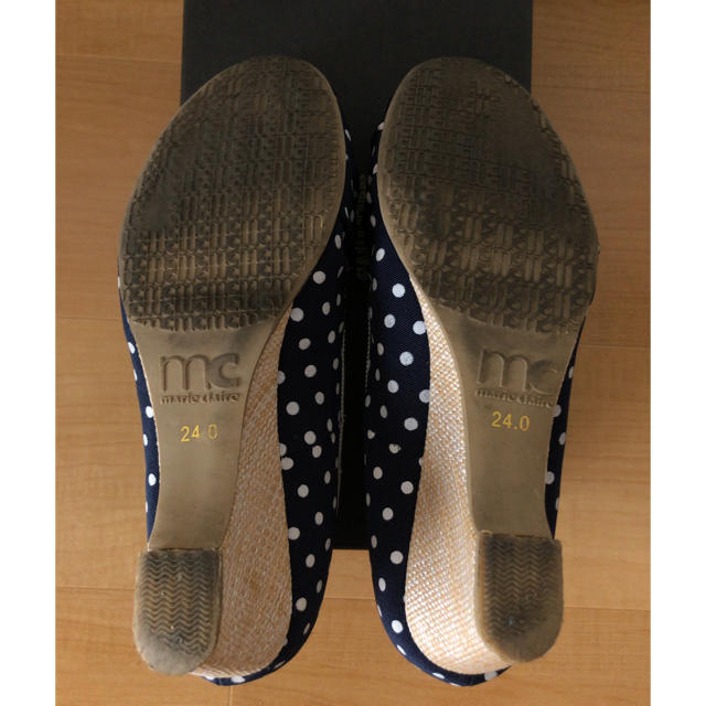 Marie Claire(マリクレール)のmarie claire 水玉 ドット柄 パンプス 24.0cm レディースの靴/シューズ(ハイヒール/パンプス)の商品写真