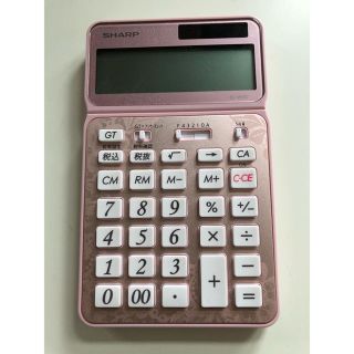 シャープ(SHARP)のシャープ SHARP 電卓 ピンク(オフィス用品一般)