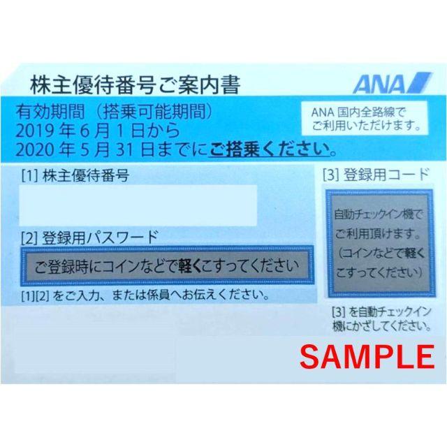 ANA株主優待券 4枚(2020.05.31迄有効) ANA株主優待券 4枚(2020.05.31迄有効)