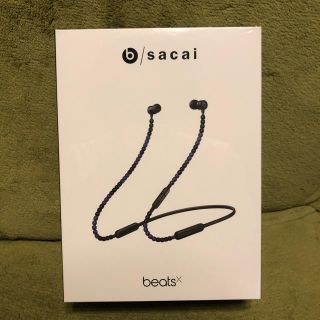 サカイ(sacai)の新品未開封 即発送 sacai beats beatsx 黒 ブラック(ヘッドフォン/イヤフォン)