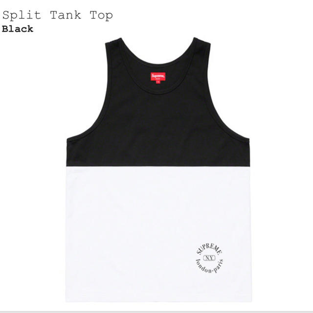 SS19 Supreme Split Tank Top タンクトップ