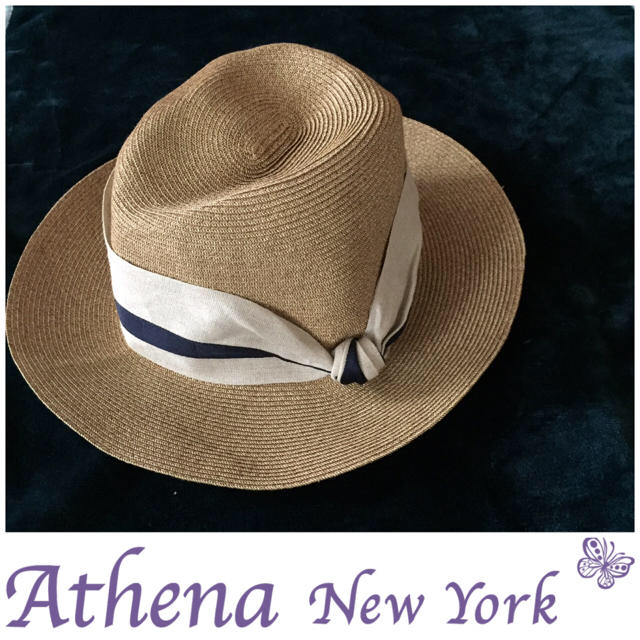 新品 ATHENA NY Camila 中折れリボンハット カミラ