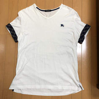 バーバリーブラックレーベル(BURBERRY BLACK LABEL)のBURBERRY バーバリー ホワイト Tシャツ サイズ4(Tシャツ/カットソー(半袖/袖なし))