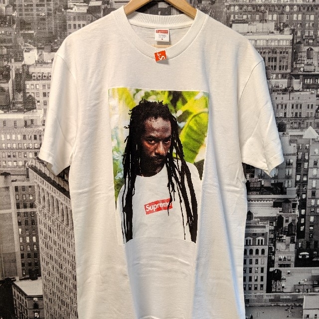 M Buju Banton Tee フォトt ホワイト 白