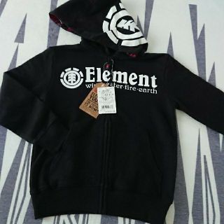 エレメント(ELEMENT)のエレメント  フードロゴパーカー  新品(ジャケット/上着)