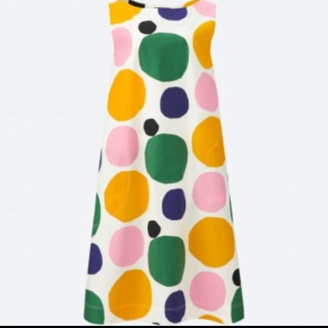 marimekko(マリメッコ)のマリメッコ  ユニクロ ドット ワンピース レディースのワンピース(ロングワンピース/マキシワンピース)の商品写真