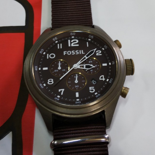 FOSSIL(フォッシル)のFOSSIL ダークブラウン　腕時計 メンズの時計(腕時計(アナログ))の商品写真