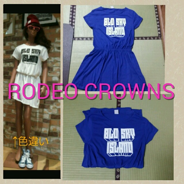 RODEO CROWNS(ロデオクラウンズ)のロデオ♡Tシャツワンピ レディースのワンピース(ひざ丈ワンピース)の商品写真