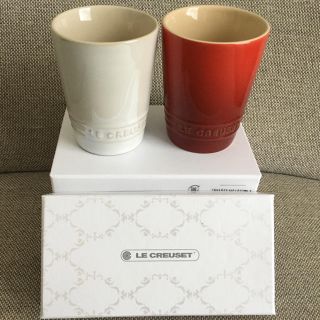 ルクルーゼ(LE CREUSET)のルクルーゼ 紅白ショートタンブラー(グラス/カップ)